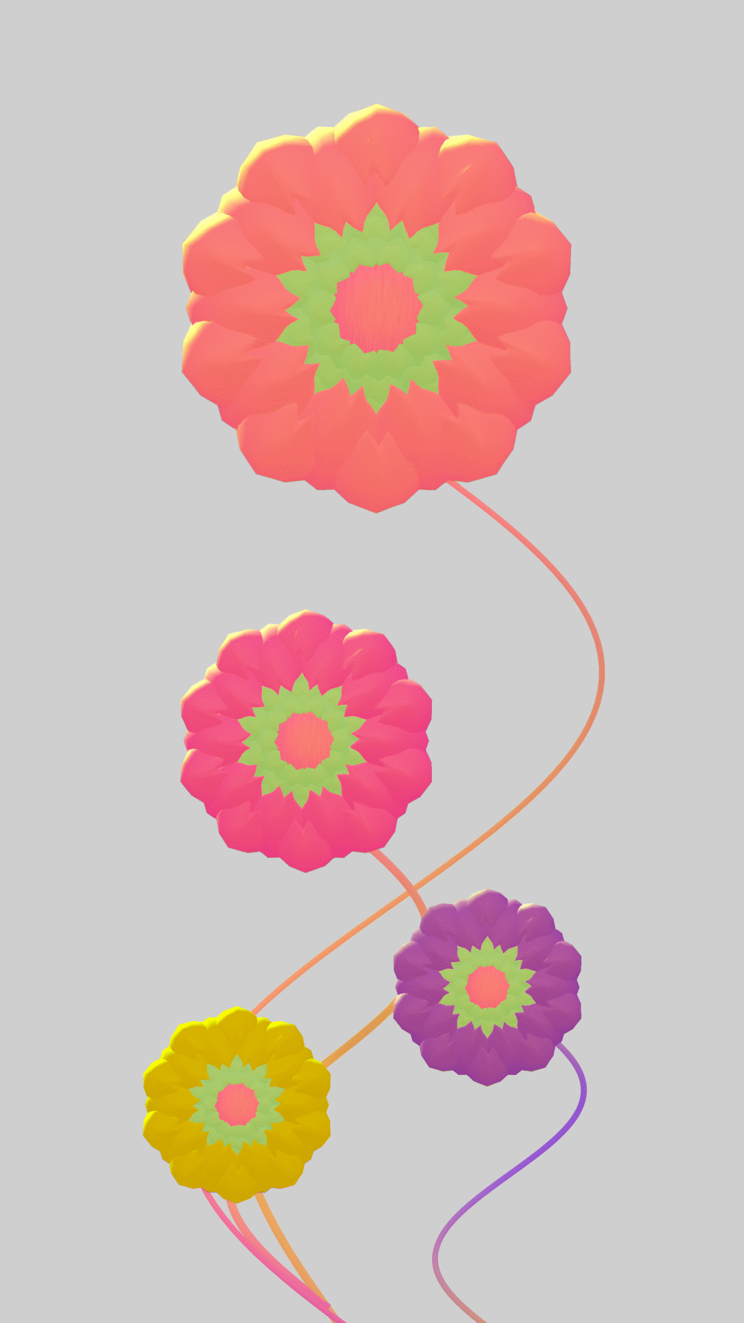Flower 3D in Spline