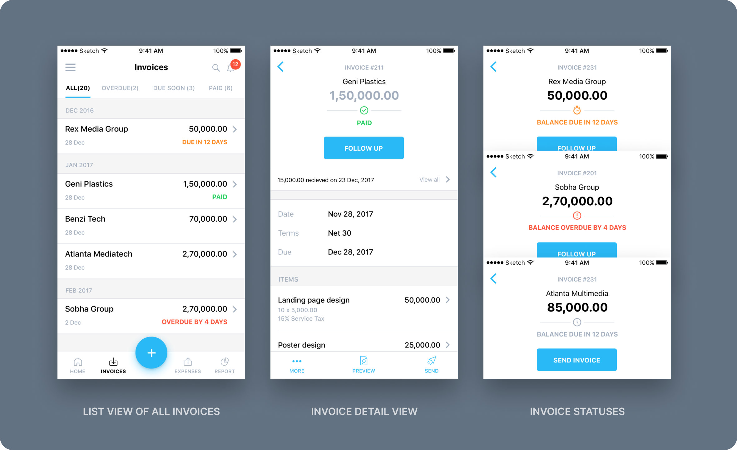Mobile card views