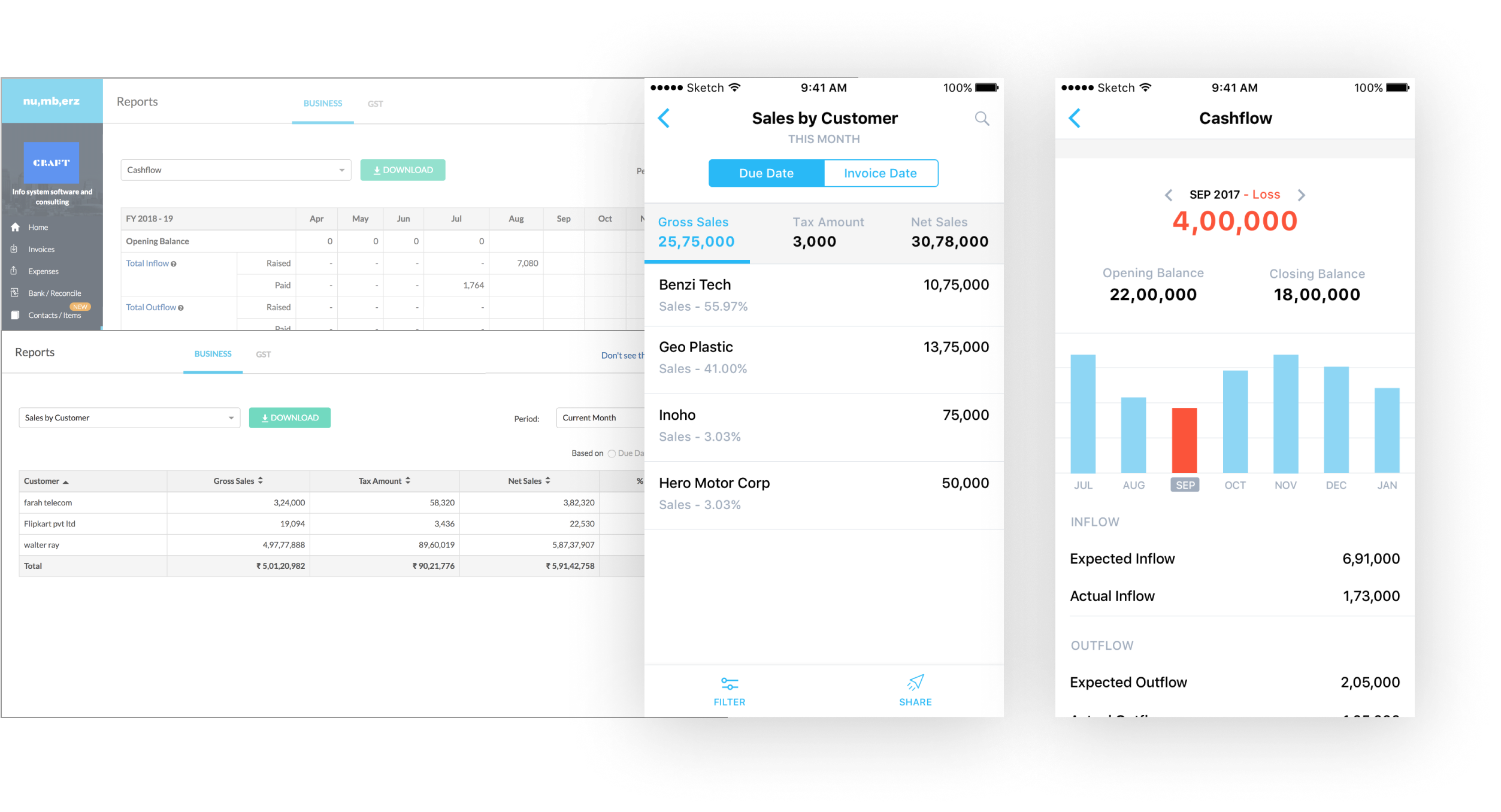 Mobile reports